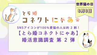 世界猫の日！【とら婚コネクトにゃあ】婚活意識調査 第 2 弾